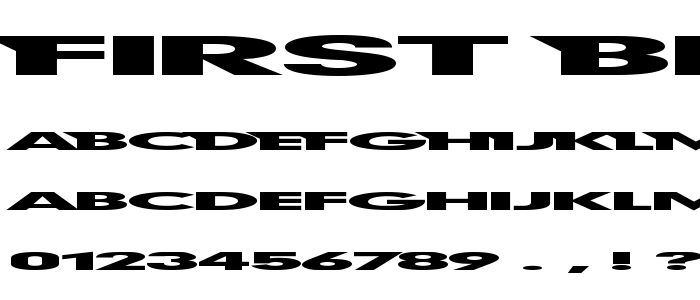 First Blind font